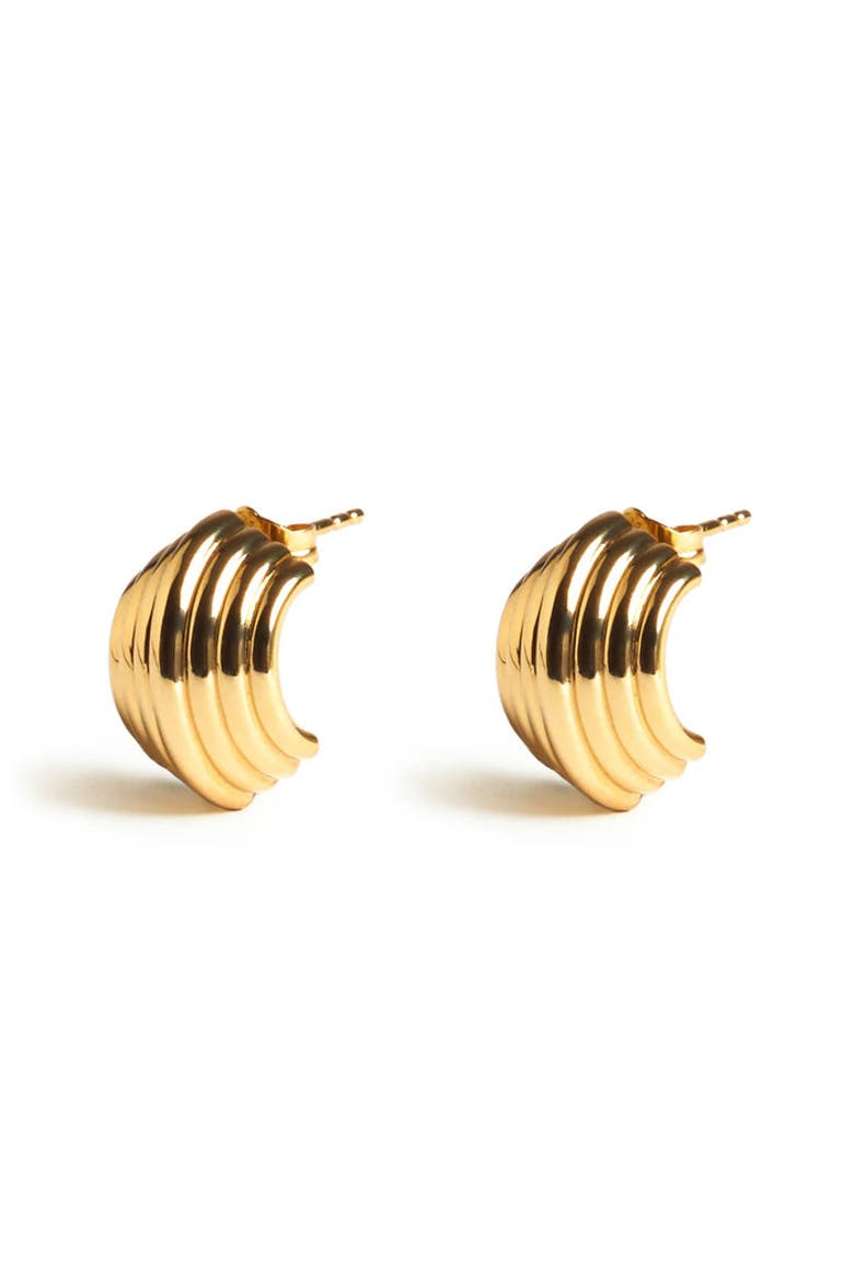 Golden Aura Earrings, Main, color, Yellow Gold