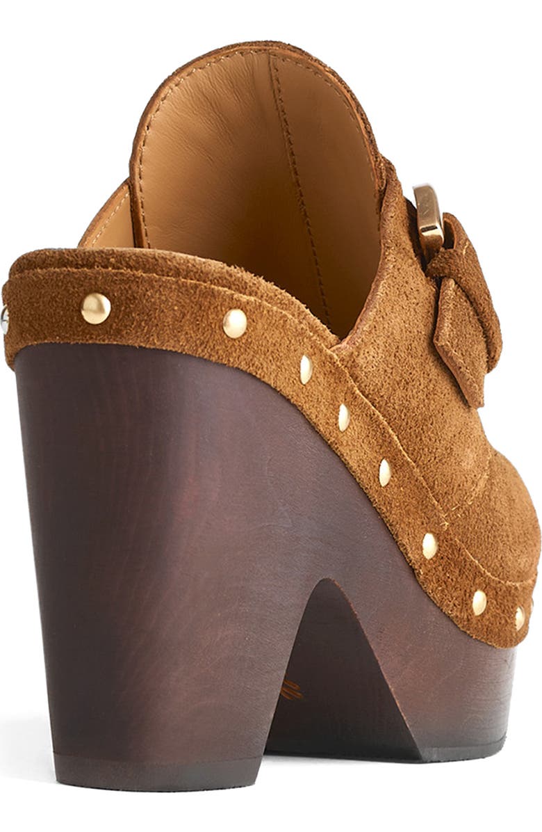 Madewell The Wes Buckle Strap Clog, Alternate, color, Dried Acorn