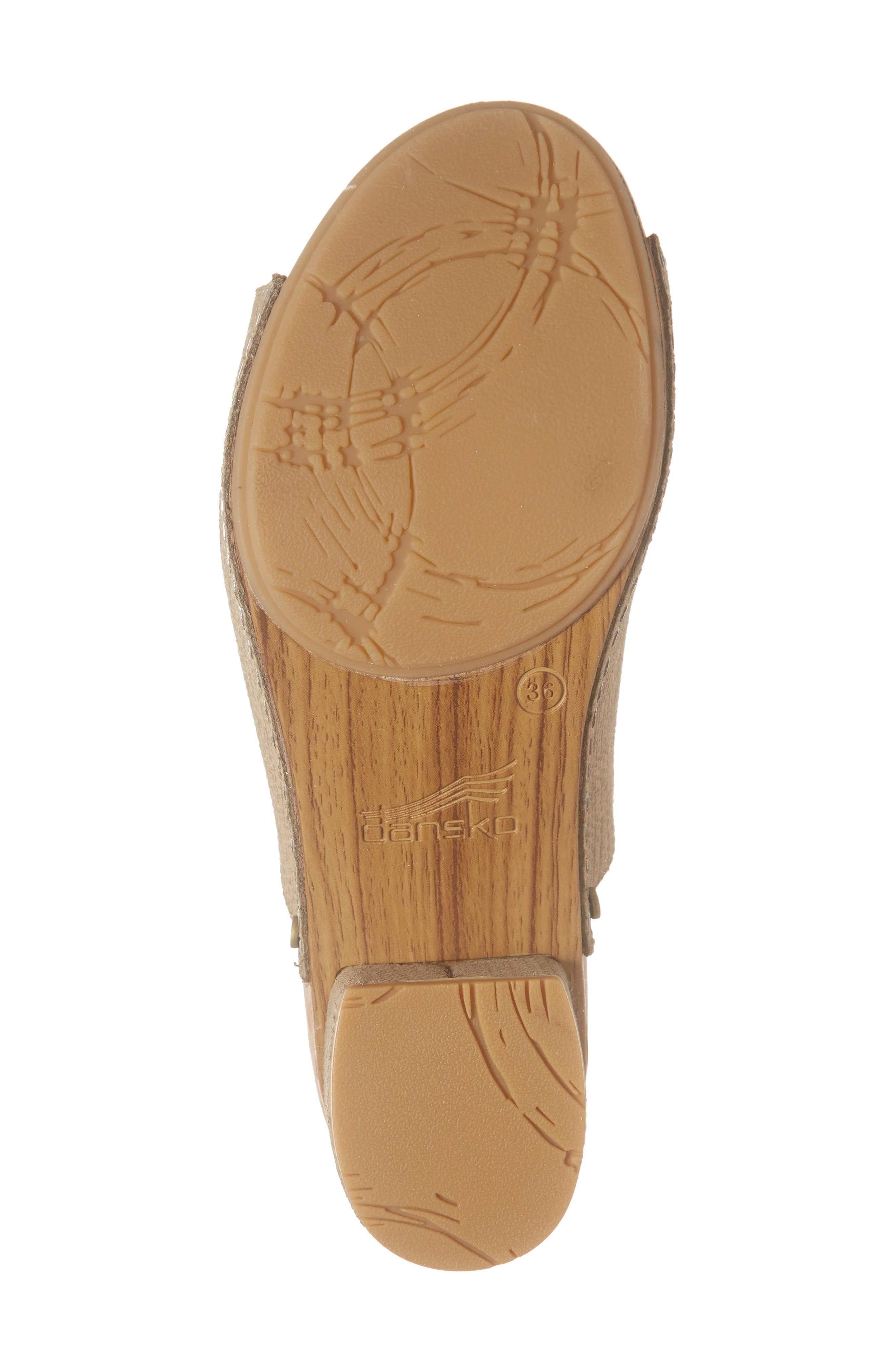 Maci Mule Sandal, Alternate, color, TAUPE LEATHER