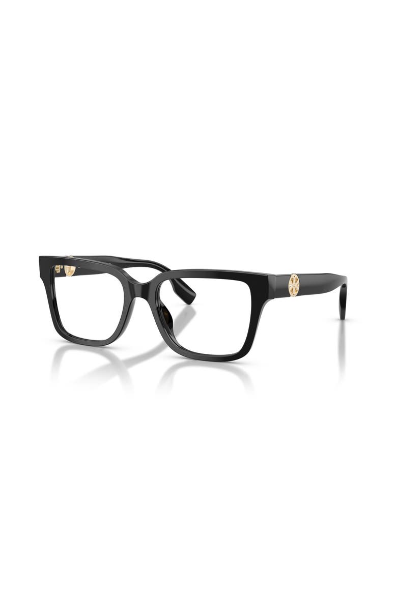 Tory Burch 53mm Square optical glasses, Main, color, Black