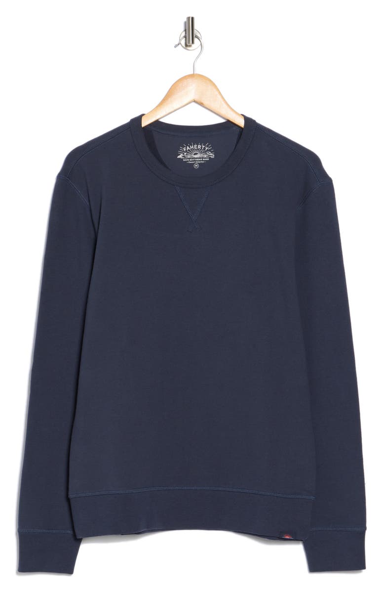 Faherty Cotton French Terry Crewneck Sweatshirt, Alternate, color, 