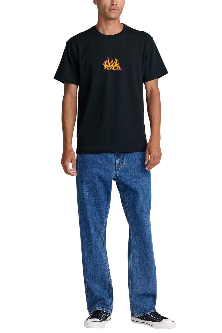 Spanky Fuego Cotton Graphic T-Shirt, Alternate, color, BLACK