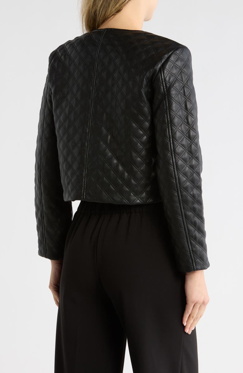 JASON WU Diamond Quilted Faux Leather Jacket, Alternate, color,