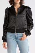 Tart Amma Crop Satin Bomber Jacket