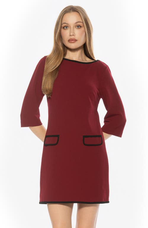 Alexia Admor River Contrast Minidress In Brown