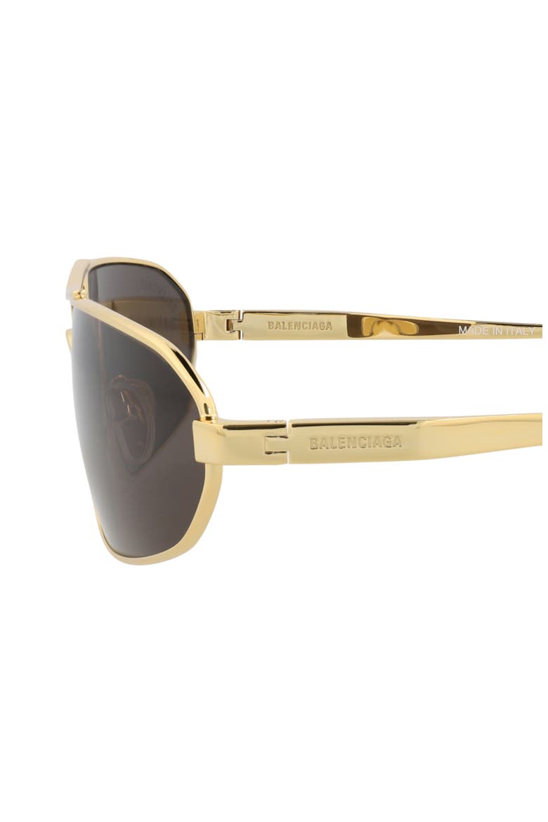 71mm Slim Aviator Sunglasses, Alternate, color, GOLD GOLD GREY