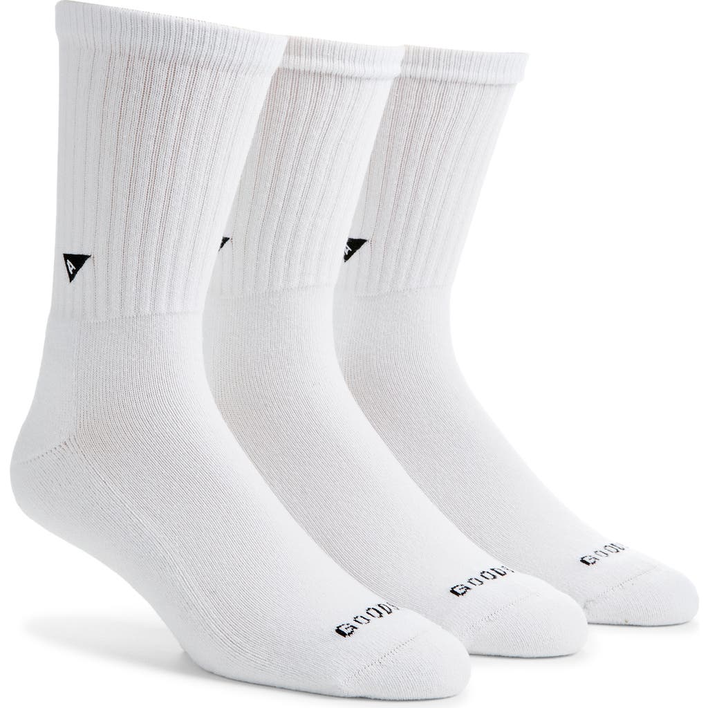 Arvin Goods 3-pack Crew Socks In White