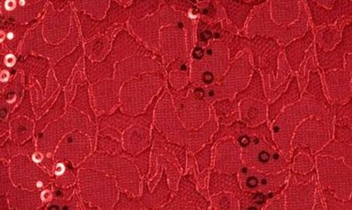 Bonnie Jean Kids' Sleeveless Sequin Lace & Mesh Party Dress In Red