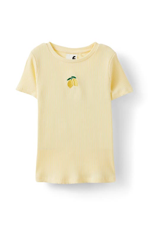 Cotton On Kids Kid's Raya Baby Tee In Lemon Squash Lemons