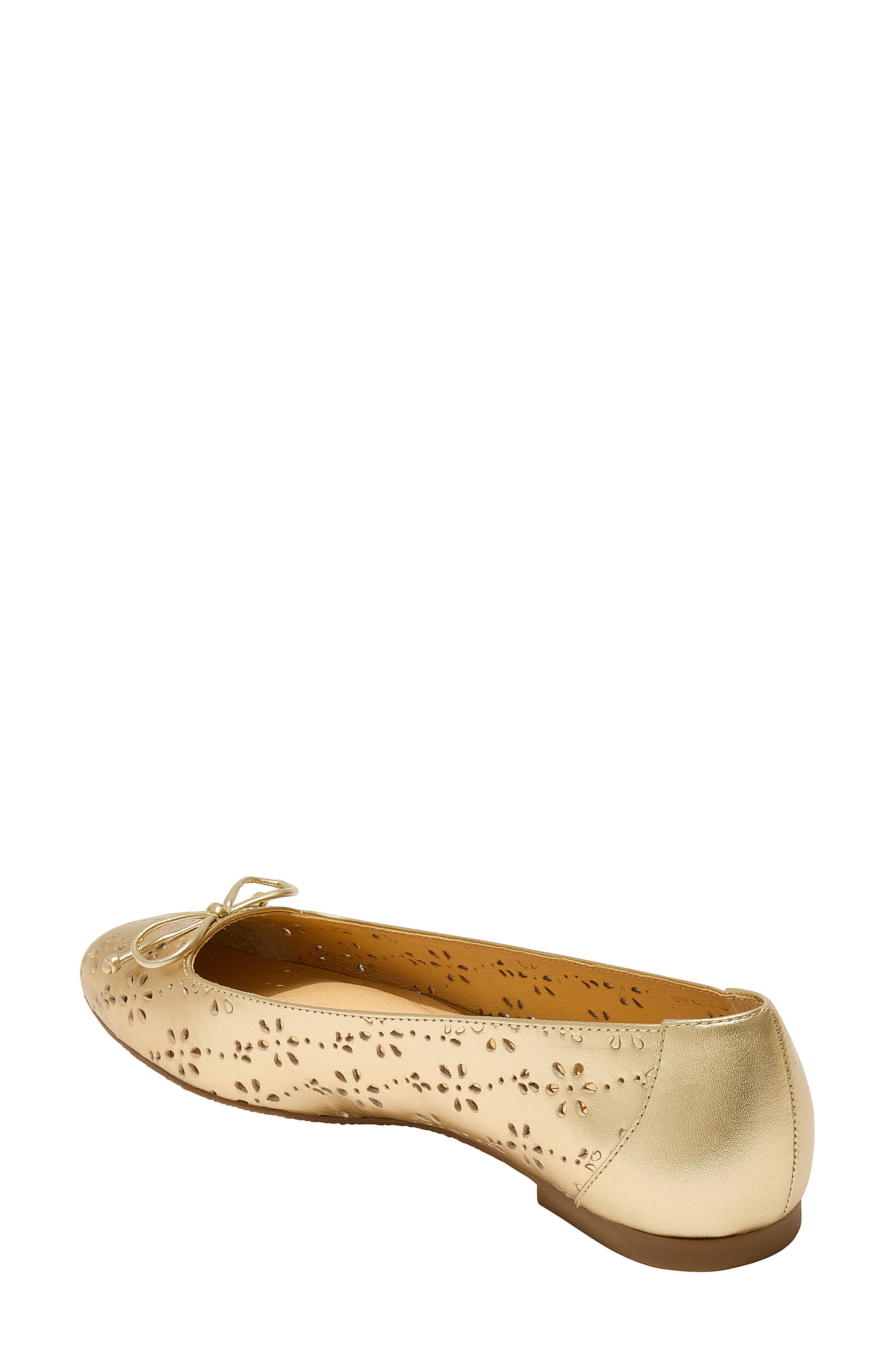Kenlyn Ballet Flat, Alternate, color, PERFORATED PLATINUM