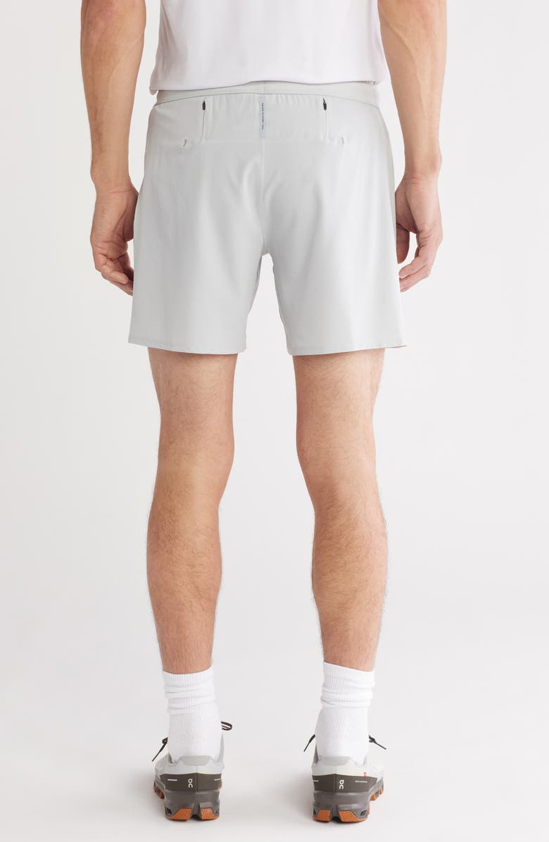 Vuori Qualify Running Shorts, Alternate, color, Sky Grey