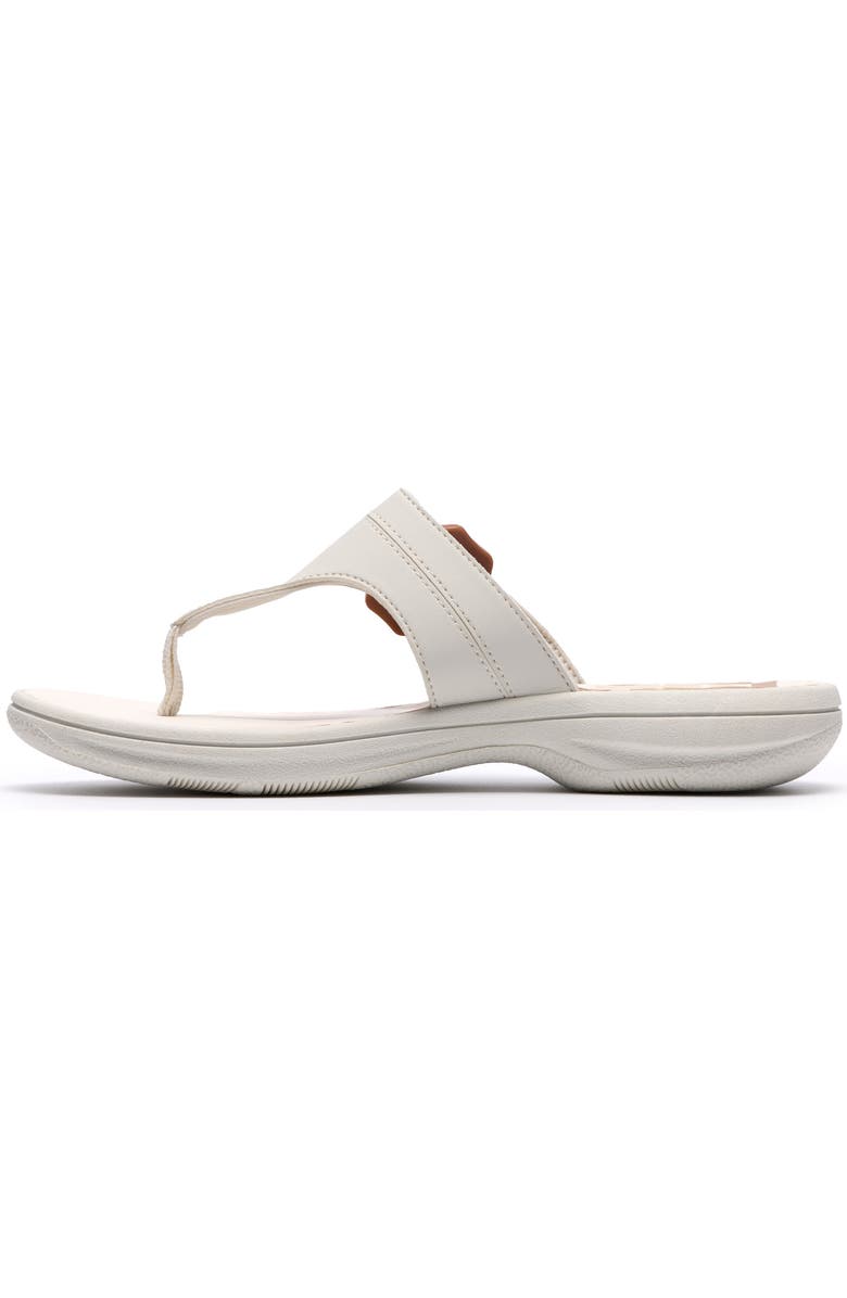 Clarks<sup>®</sup> Breeze Cove Flip Flop, Alternate, color, Off White