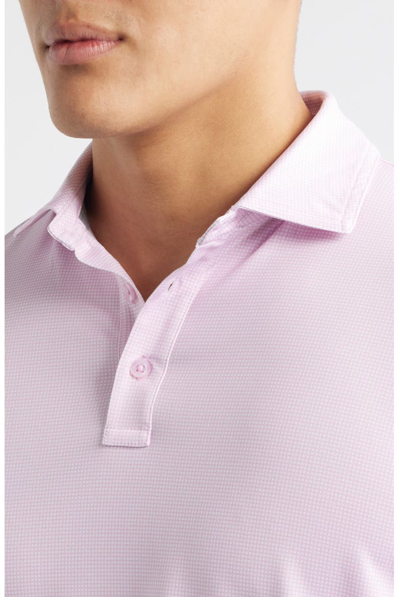 XC+™ Ace Micropattern Performance Golf Polo, Alternate, color, PINK/ WHITE GINGHAM