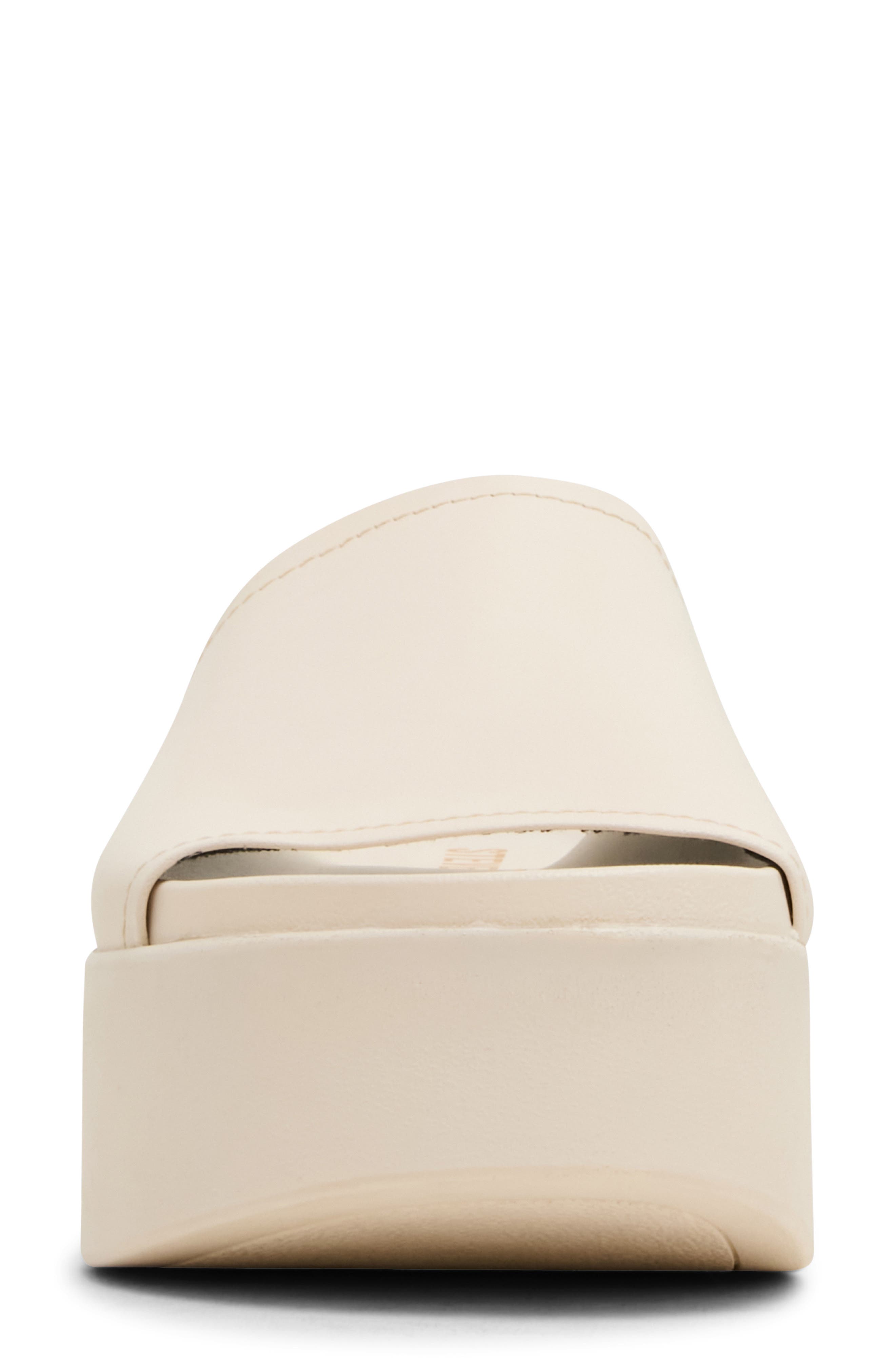 Arwen Platform Wedge Slide Sandal, Alternate, color, BONE LEATHER