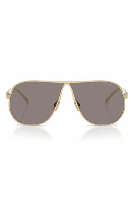 66mm Oversize Pilot Sunglasses
