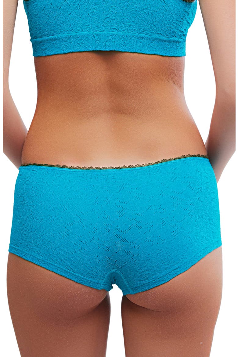 Intimately FP Sweet Point Seamless Low Rise Hipster Panties, Alternate, color, LARGO TEAL COMBO