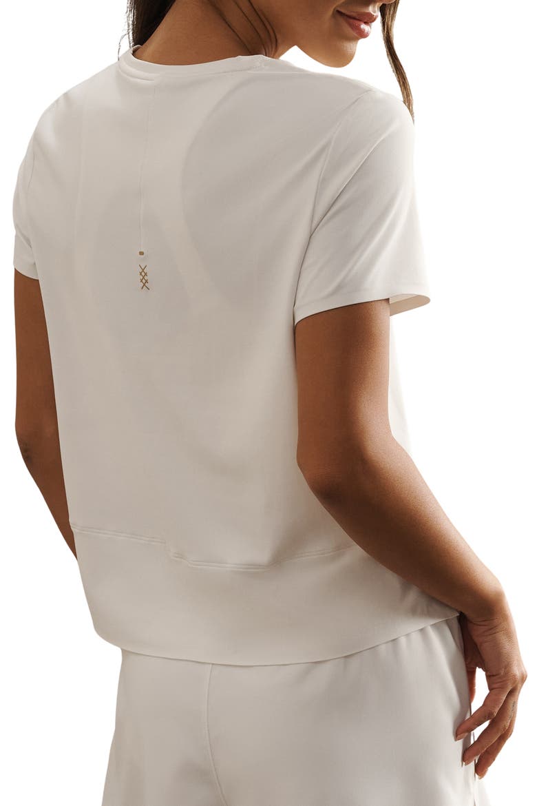 Serene Performance T-Shirt, Alternate, color, SNOW WHITE