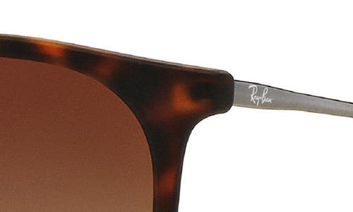 Ray Ban Gradient Aviator Sunglasses In Tortoise/silver