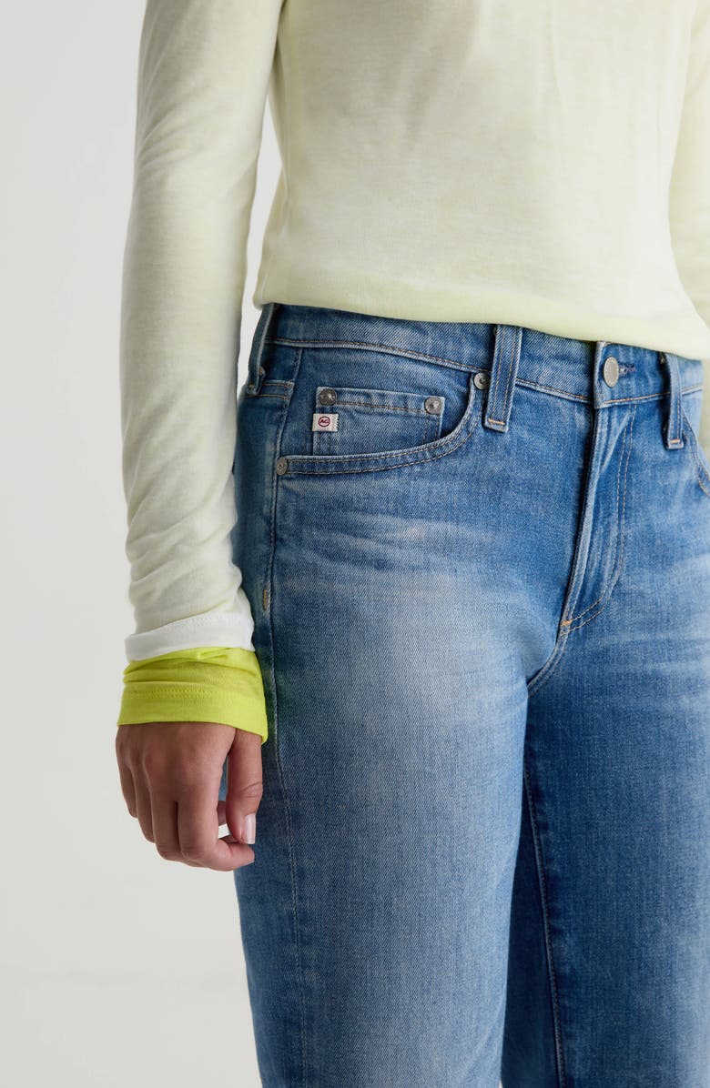 AG Sandra Low Rise Slim Straight Leg Jeans, Alternate, color, 15 Years Regal