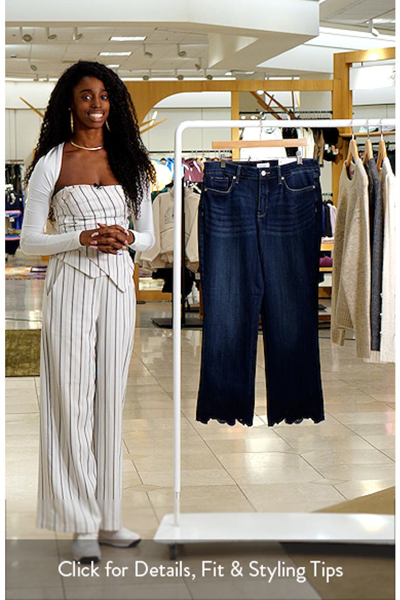 Marilyn Embroidered Ankle Straight Leg Jeans video