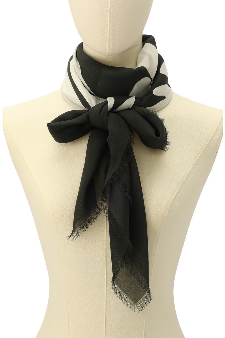 Orlando Large Scarf, Alternate, color, BLACK