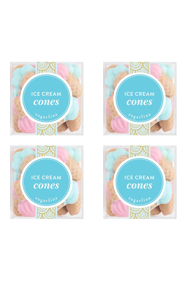 Ice Cream Cones Set of 4 Candy Cubes, Main, color, BLUE