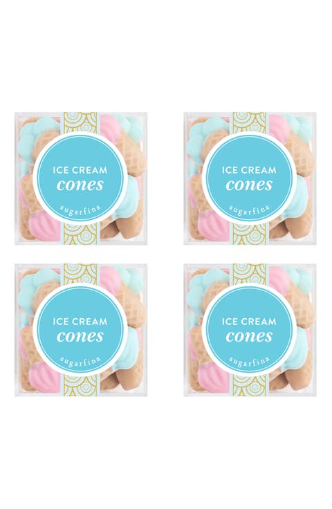 Ice Cream Cones Set of 4 Candy Cubes