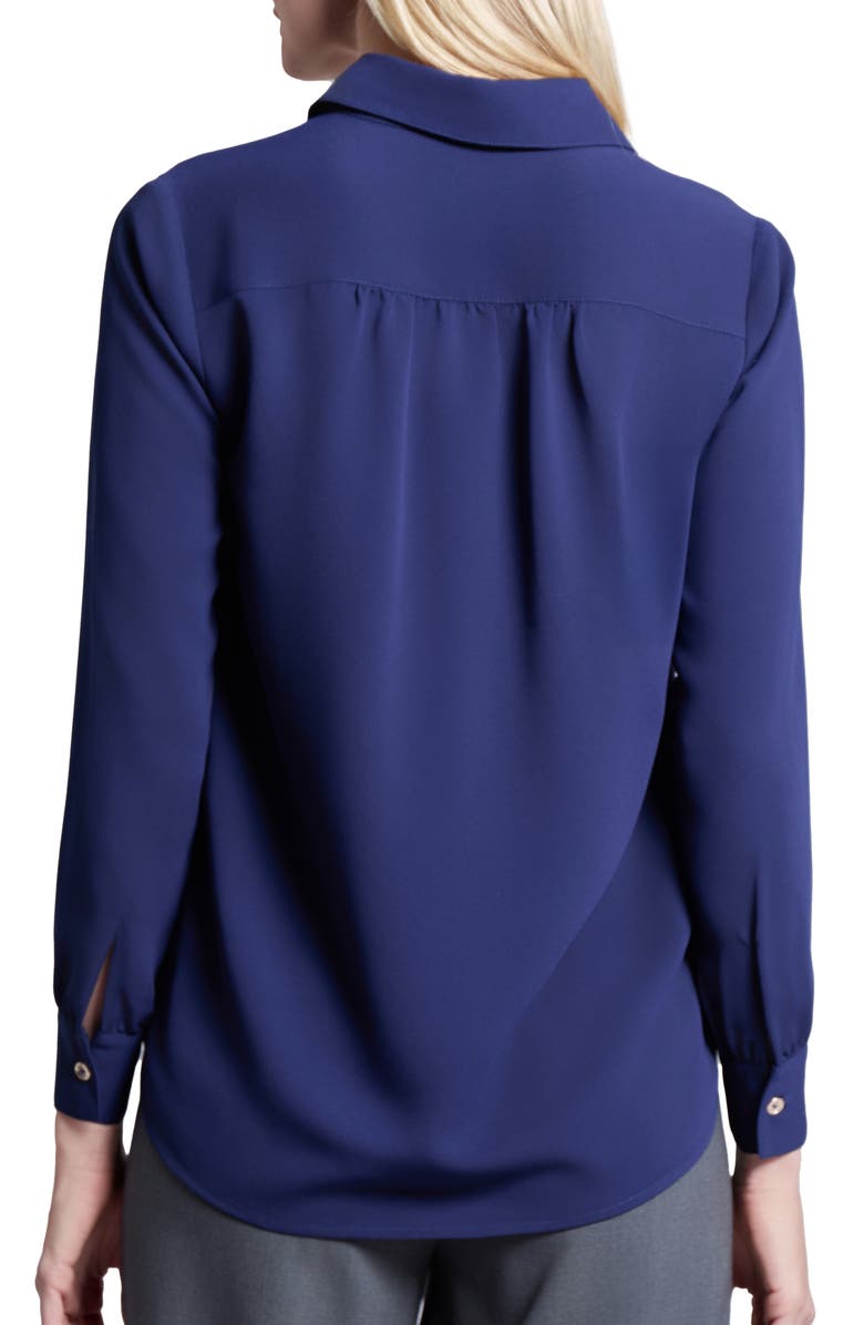 Jones New York Half Placket Cotton Shirt, Alternate, color, 