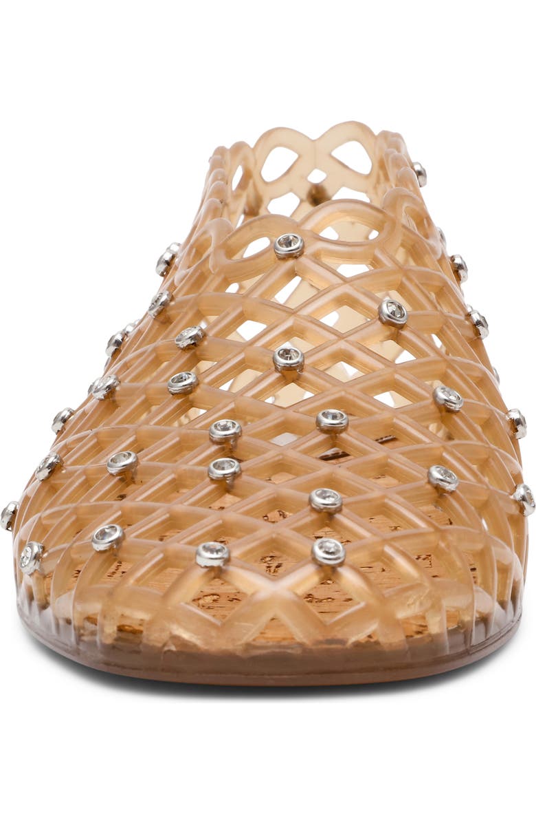 Steve Madden Grove Rhinestone Jelly Flat, Alternate, color, Tan