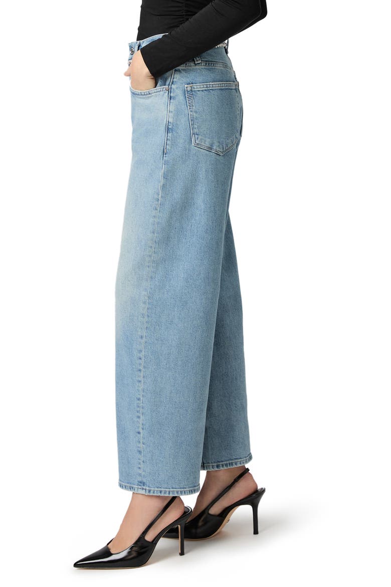 Arellia Rhinestone Detail High Waist Wide Leg Ankle Jeans, Alternate, color, COSMIC EMBELLISHED