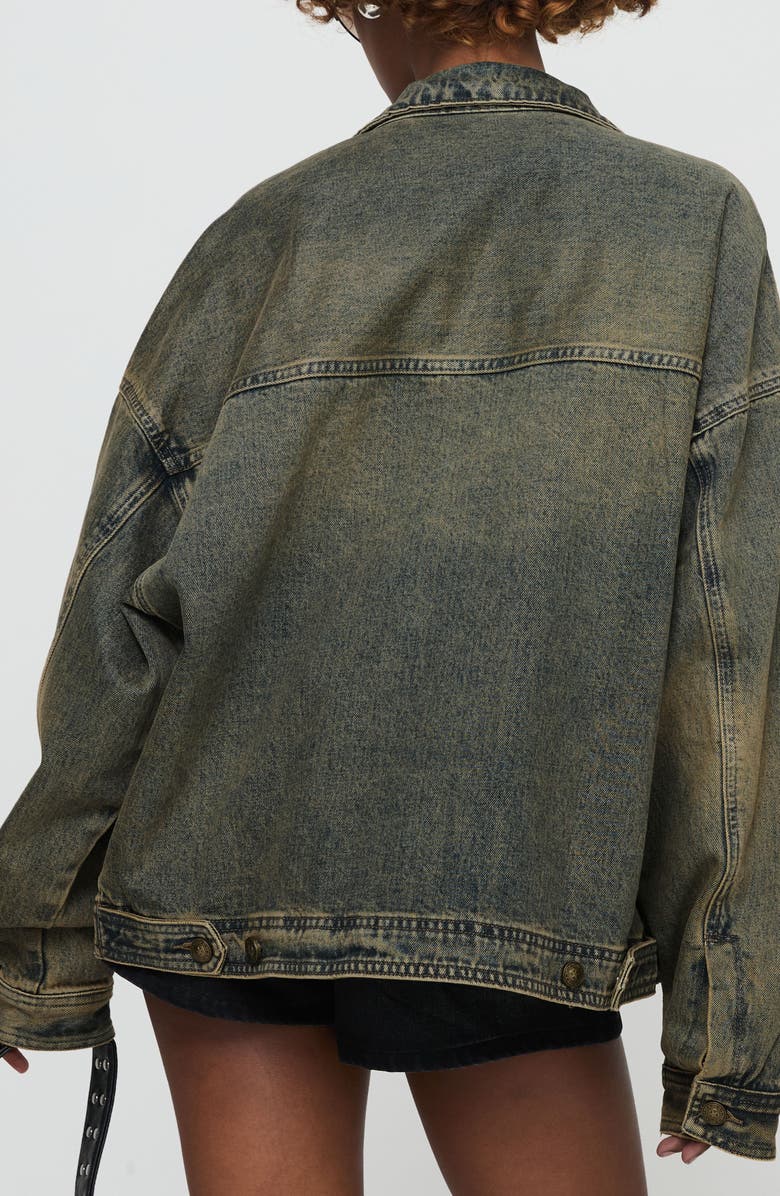 Princess Polly Kier Oversize Denim Jacket, Alternate, color, 