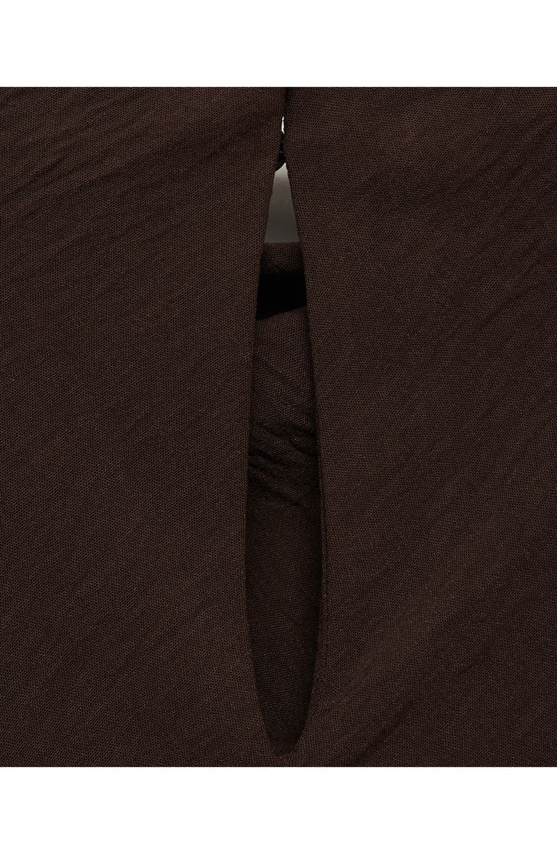 MANGO Cowl Neck Asymmetric Dress, Alternate, color, 