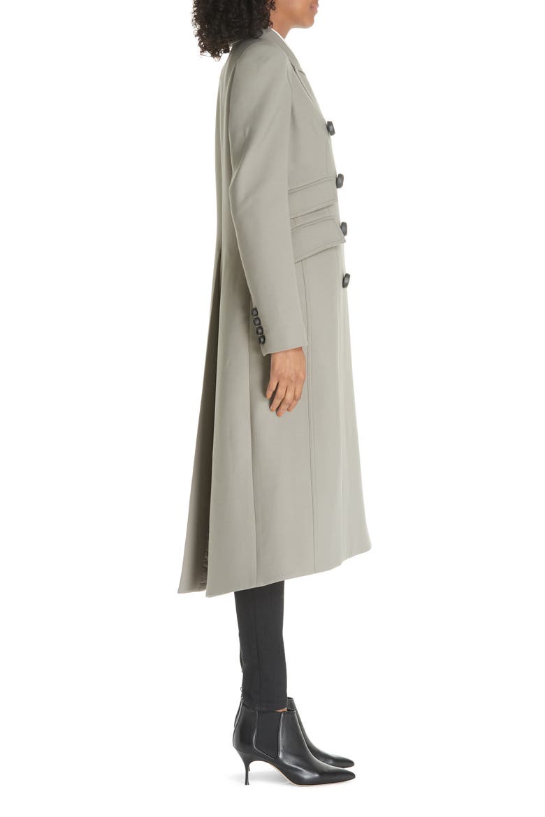 Pagoda Double Breasted Coat, Alternate, color, STORM
