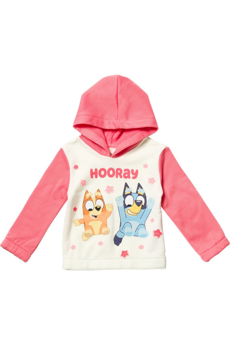 2-Piece Fleece Hoodie and Pants Set, Alternate, color, Bluey and Bingo Pink