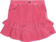 Huxbaby Berry Cord Tiered Skirt