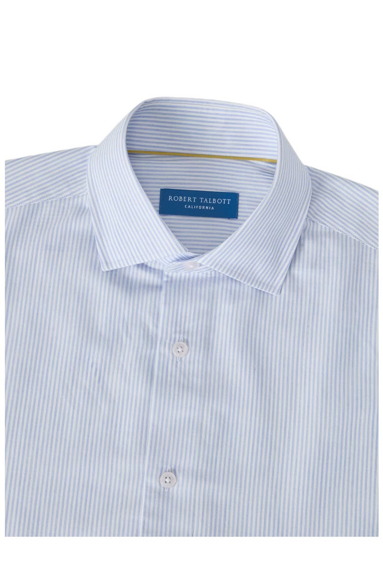 Reynolds Ultra Light Weight Brushed Fine Stripe Shirt, Alternate, color, Blue
