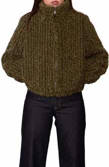 High Pile Fleece Zip Jacket