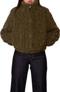 MELLODAY High Pile Fleece Zip Jacket
