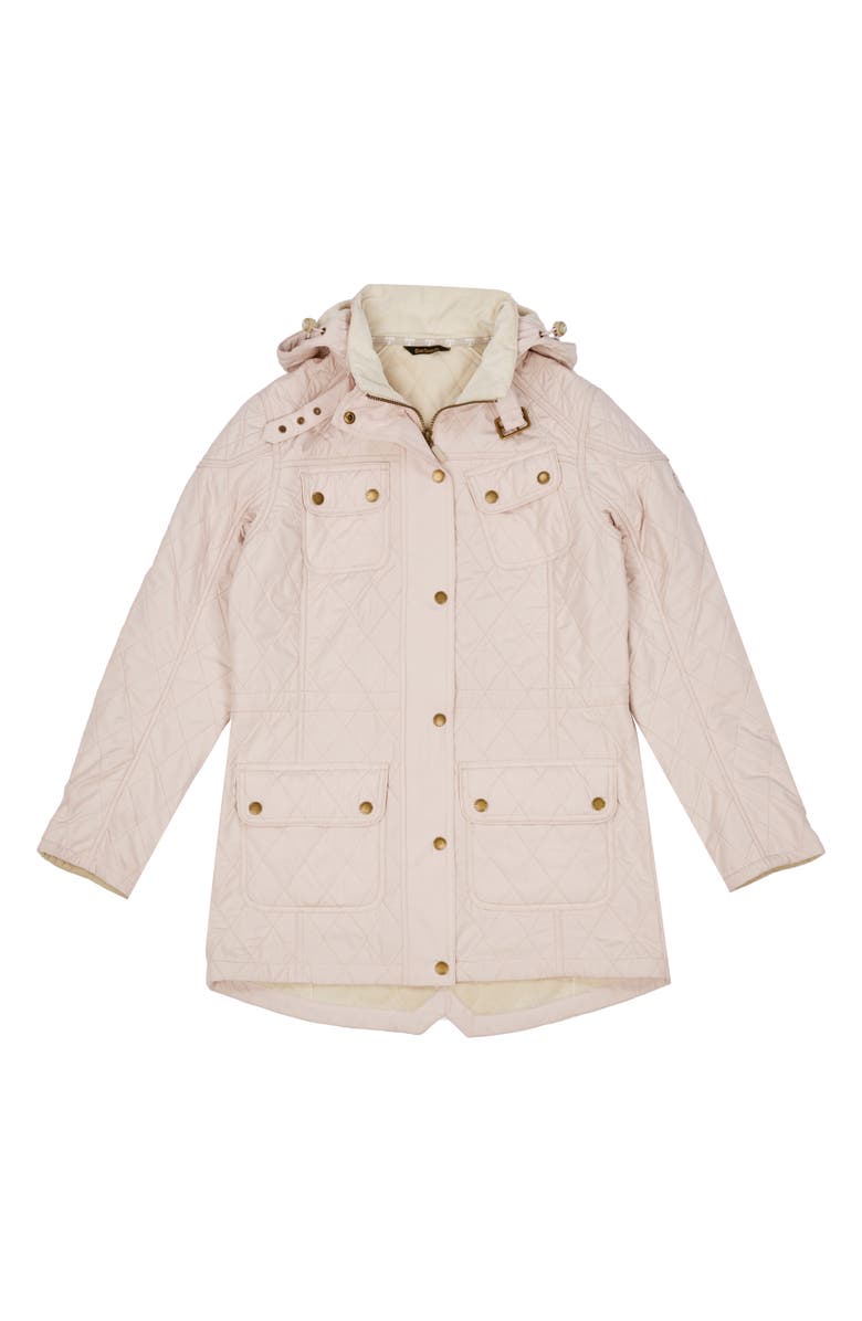 Barbour Arrow Quilted Hooded Anorak Coat, Alternate, color, 