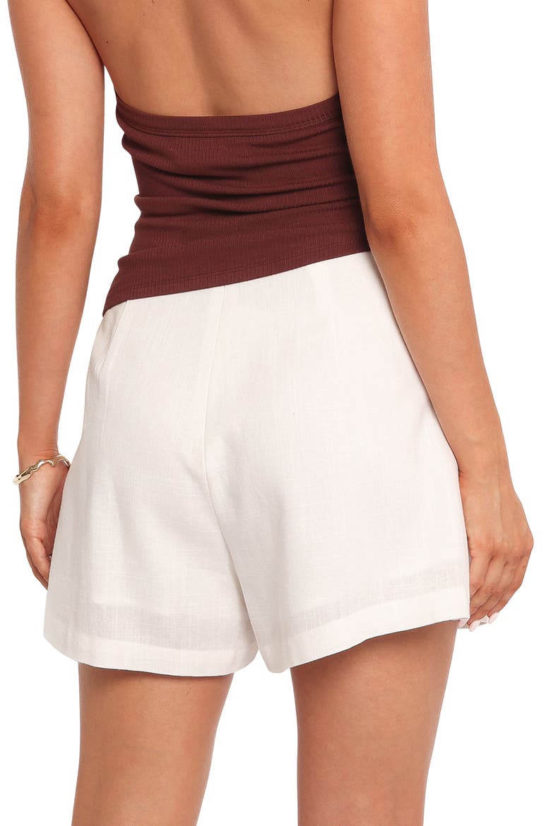 Olympia High Waist Shorts, Alternate, color, WHITE
