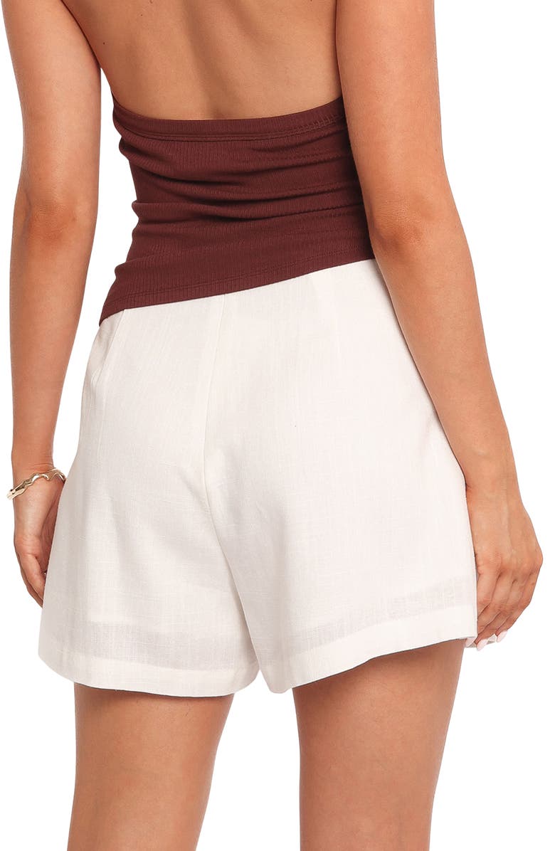 Petal & Pup Olympia High Waist Shorts, Alternate, color, White