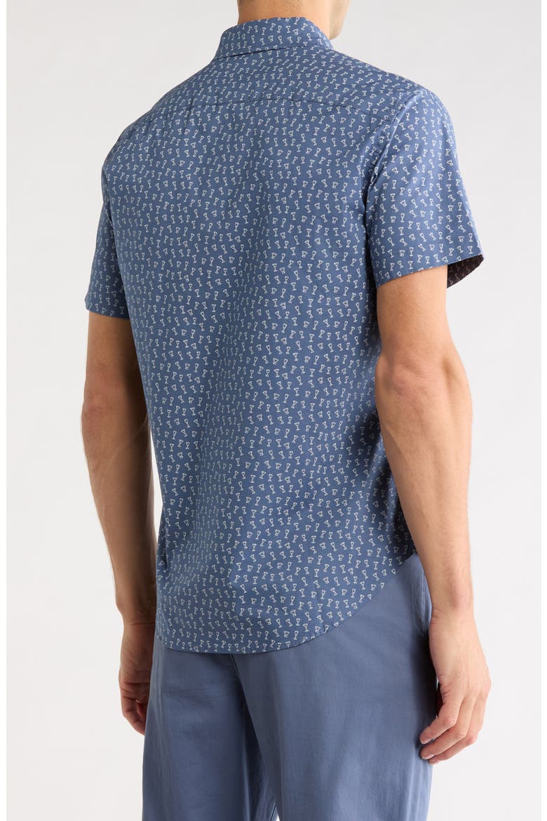 Slim Fit Poplin Button-Up Shirt, Alternate, color, HAPPIEST HOUR V3 C14