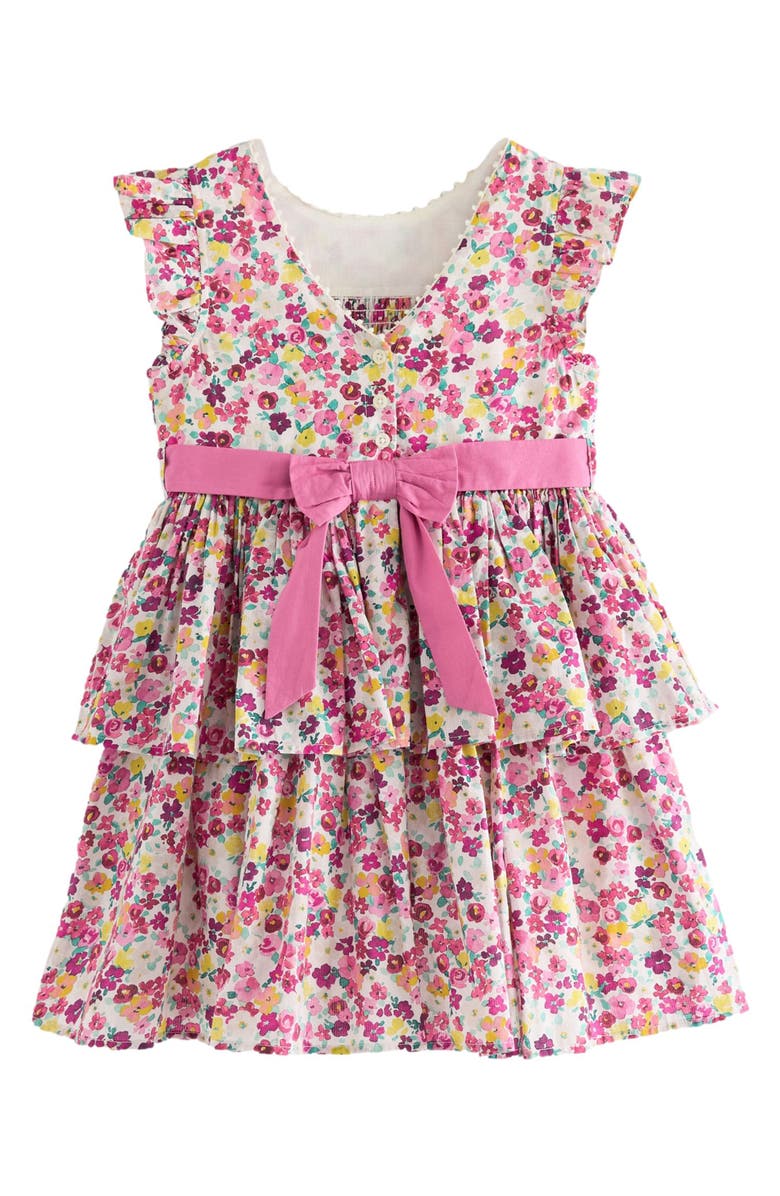 Laura Ashley Kids' Ancroft Floral Cotton Dress, Alternate, color, Purple