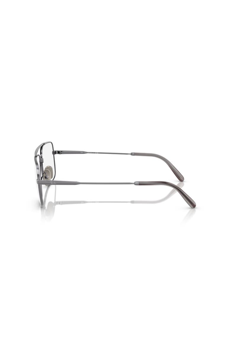 Ray-Ban 58mm Square optical glasses, Alternate, color, Silver