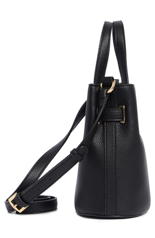 T Tahari Pebble Bucket Bag In Black