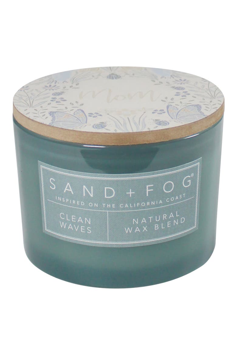Novelty Wood Top Scented Candle, Alternate, color, CLEAN WAVES