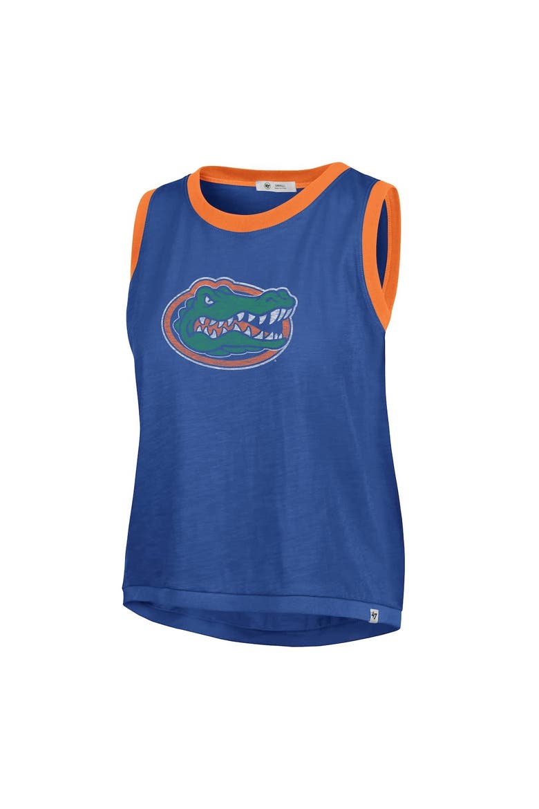 Women's '47 Royal Florida Gators Premier Ringer Tank Top, Alternate, color, Royal