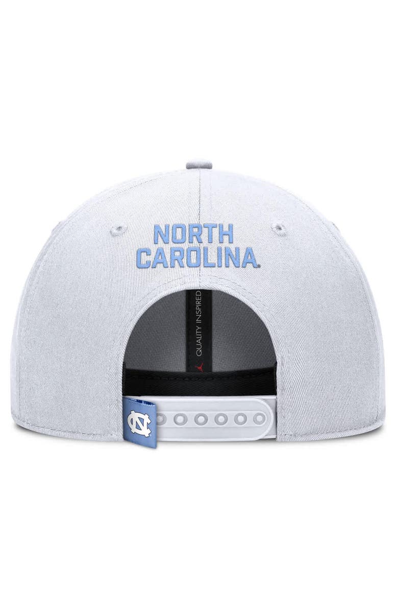 Jordan Brand Men's Jordan Brand White North Carolina Tar Heels 2025 On-Field Rise Performance Adjustable Hat, Alternate, color, White