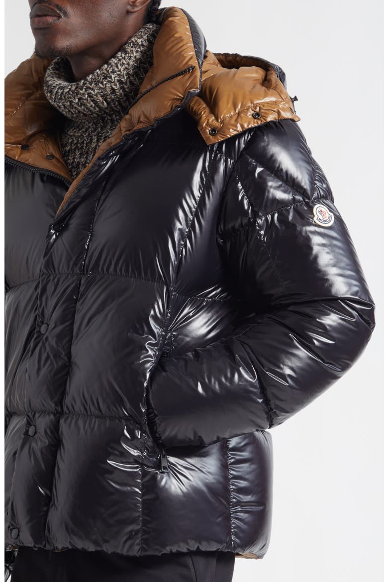 Parana Down Jacket with Removable Hood, Alternate, color, BLACK