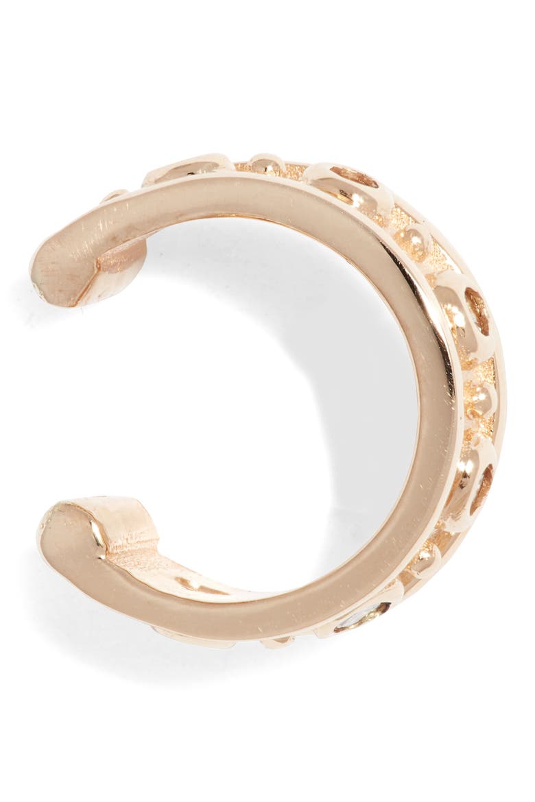 Dew Drop Marine Single Ear Cuff, Alternate, color, DIAMOND